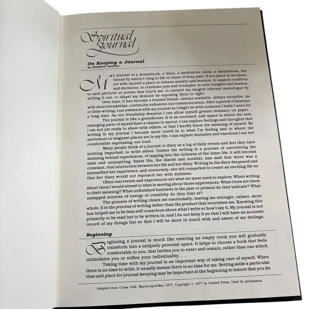 Spiritual Journal My Journey In Faith Hardback 1985 *Read*